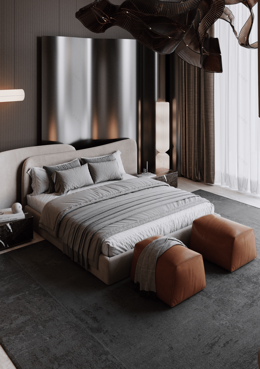 迪拜某别墅卧室设计丨阿联酋迪拜-8