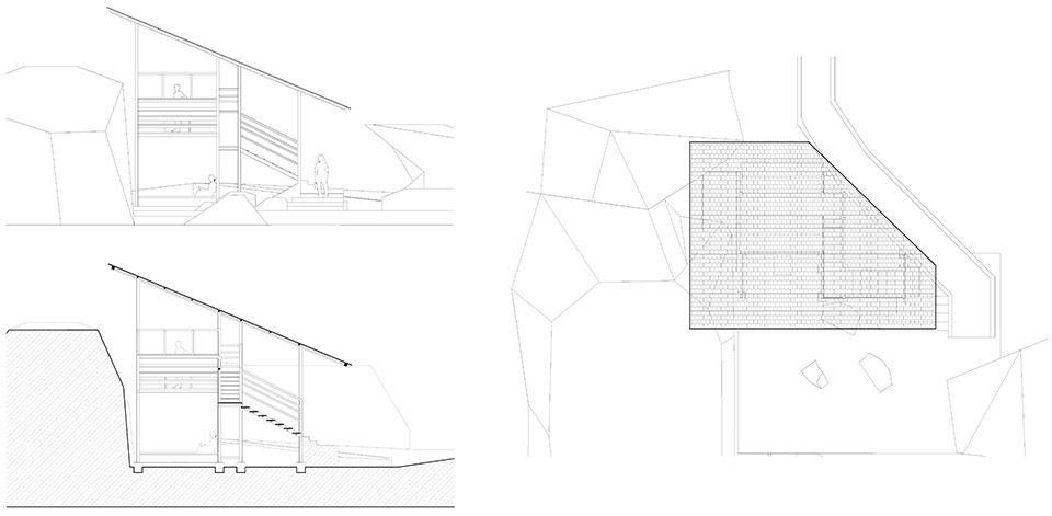 白水洞天,山野几何·白水洞村石瀑间的线性钢亭组群丨中国邵阳丨湖南大学建筑与规划学院-73