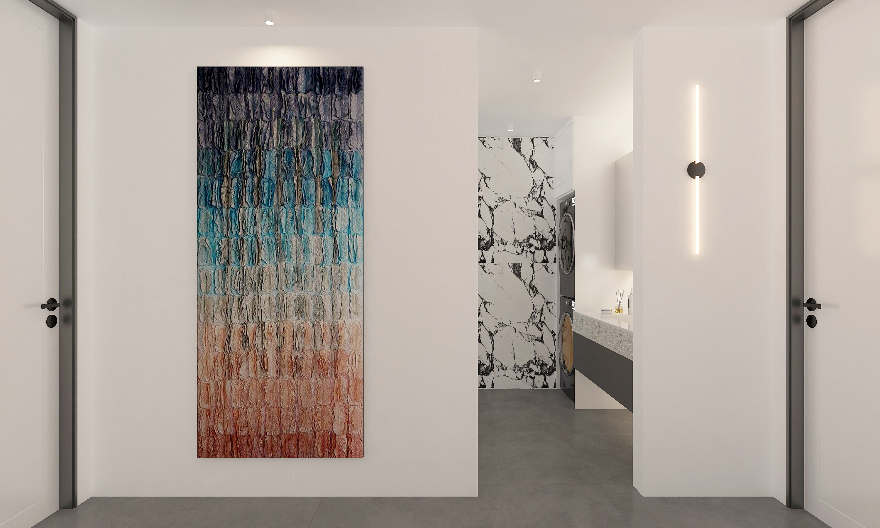 黑白灰极简家装///瀚正.御景城-9