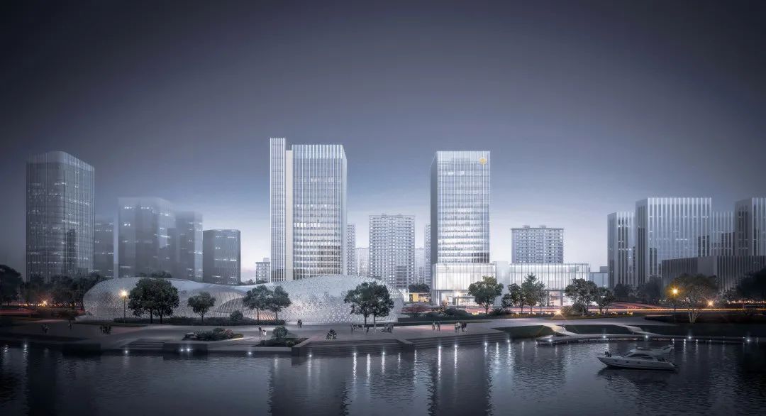 杭州钱塘新区“望金沙”城市综合体,打造高品质现代简约空间-15