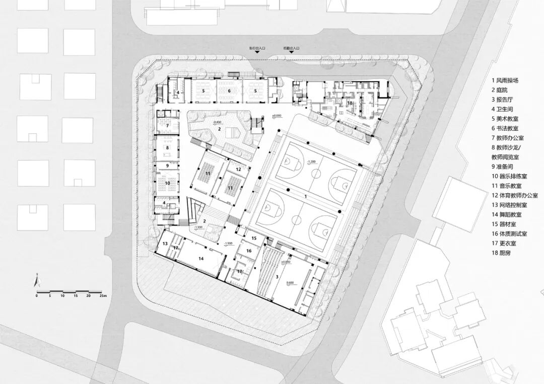 作品推介|立体庭院与开放边界：深圳市龙华高级中学教育集团民治校区-126