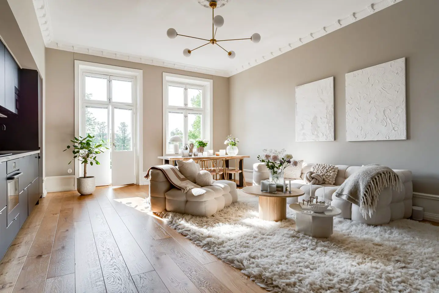 瑞典 115m2 河景公寓,古典与现代的完美融合-3