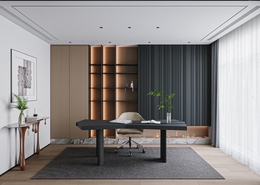 山和院子现代简约别墅-12