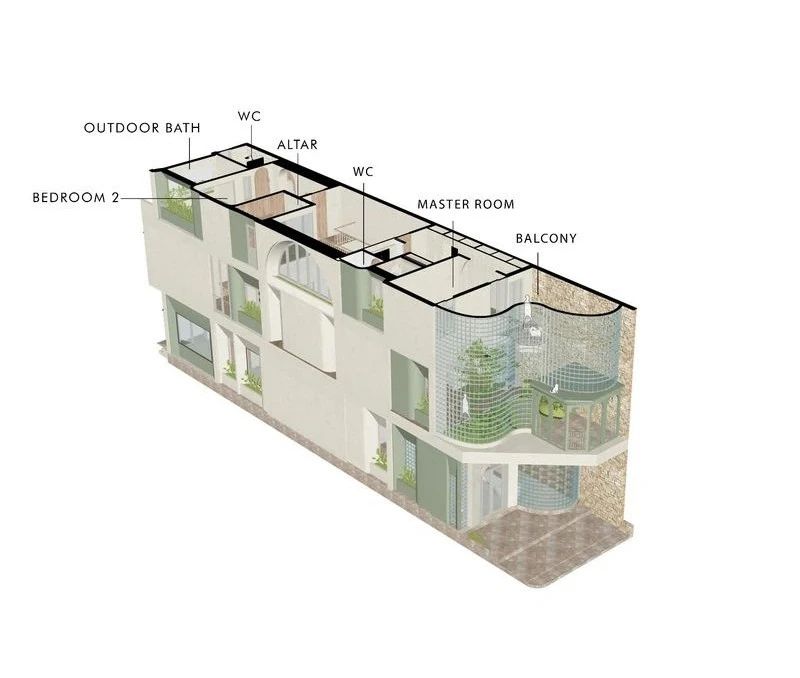 隐于城市,通透于心,3000块玻璃砖,拼出一个浪漫到不真实的家-60