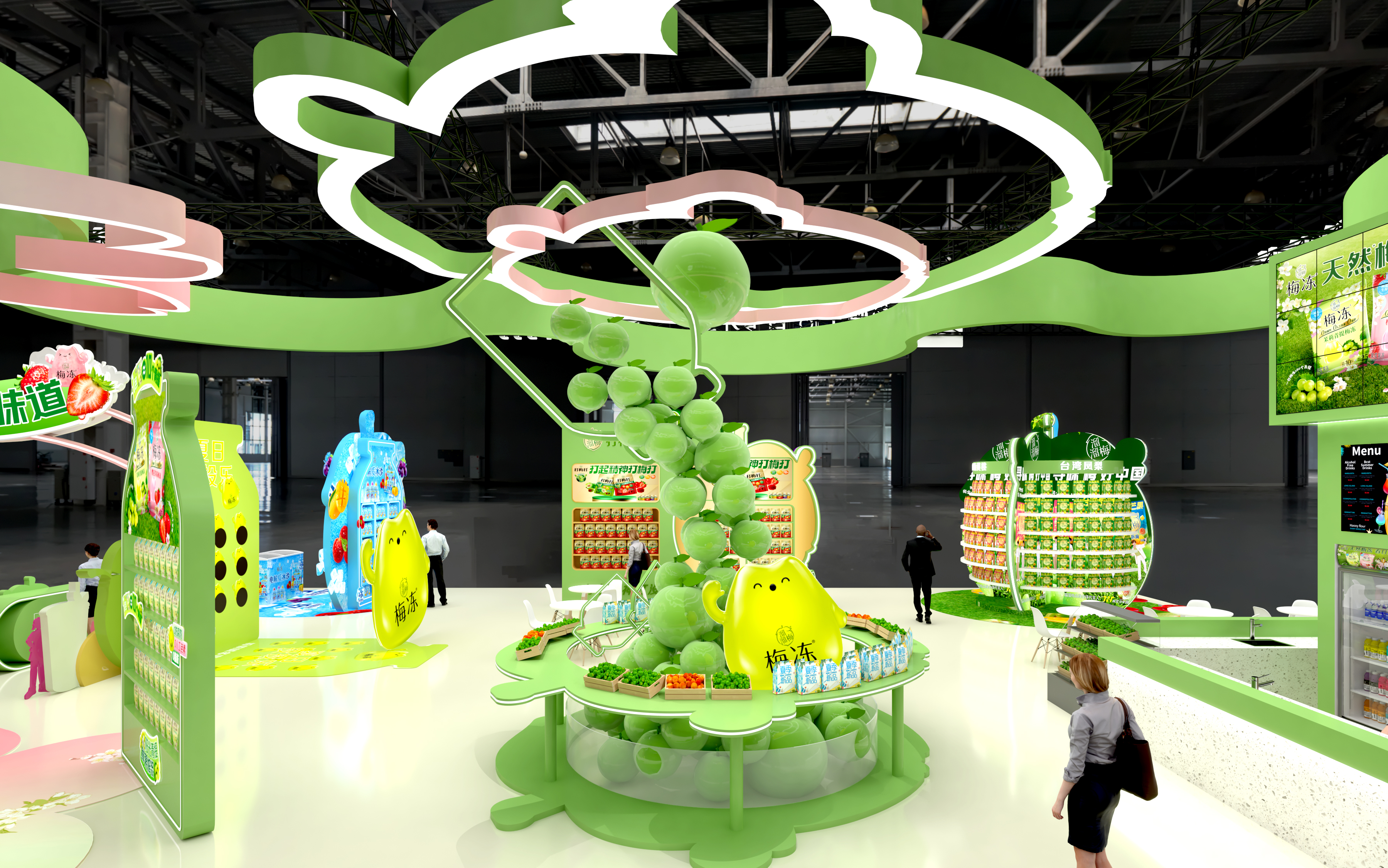 溜溜梅（西雅国际食品展）展台设计方案-16