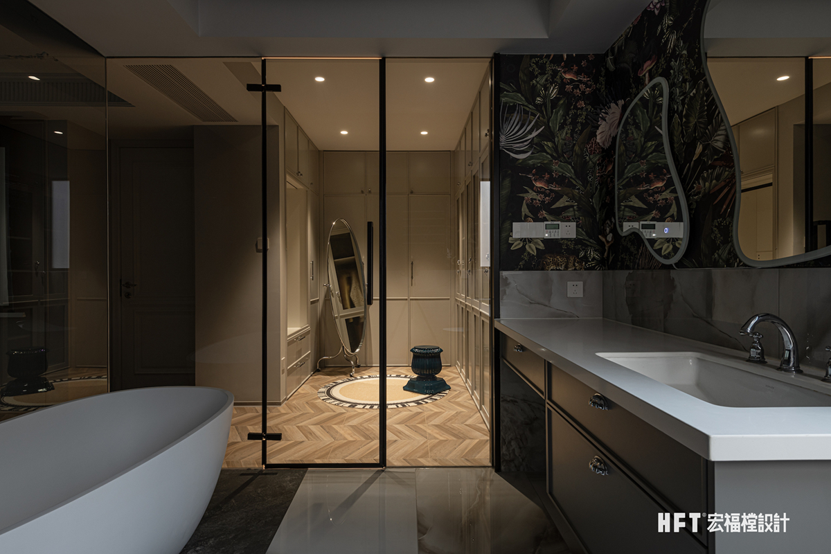 法式混搭住宅设计丨中国成都丨成都宏福樘设计-55