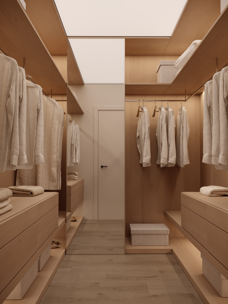 86㎡ 极简原木 温馨住宅-13