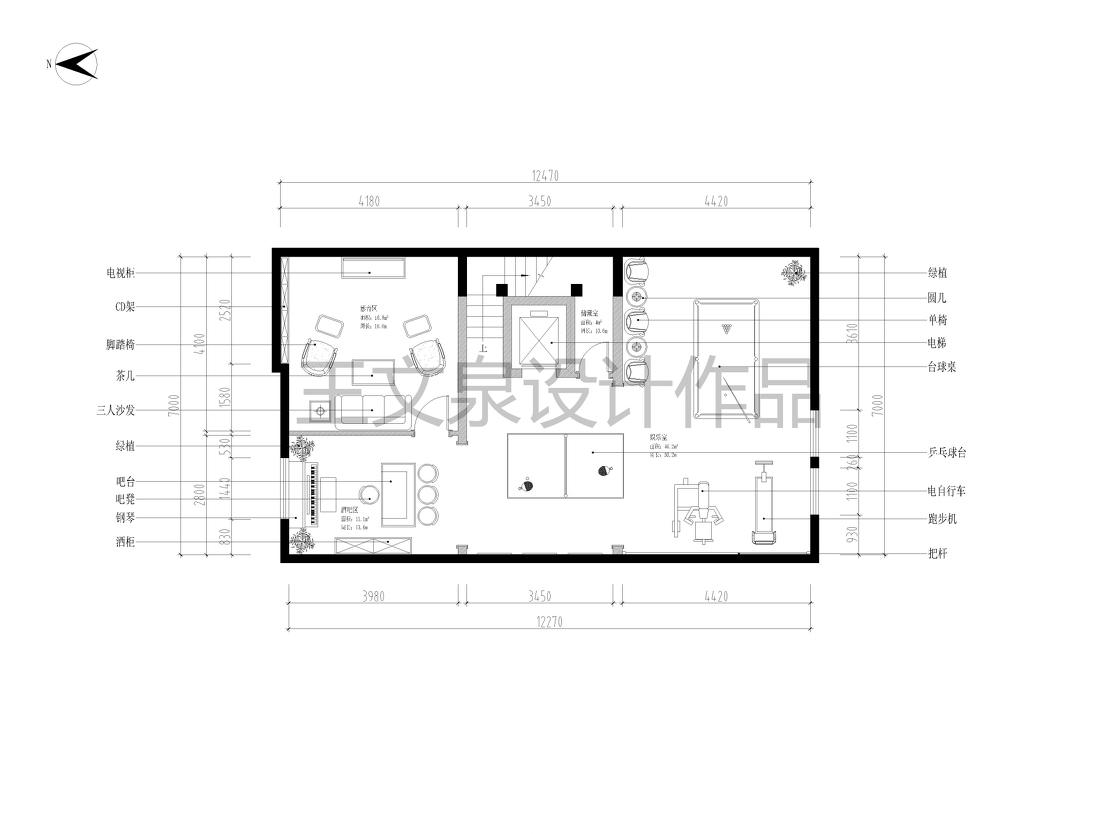 
法式欧式新中式别墅设计作品王文泉22 -7