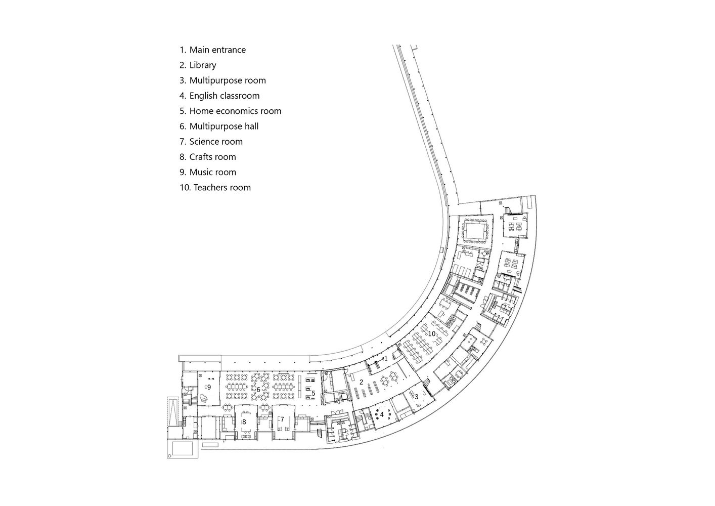 自然环抱的儿童友好型中学丨MIKAMI Architects-8