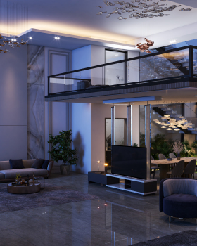 双层高度现代室内设计丨KT_DESIGN STUDIO