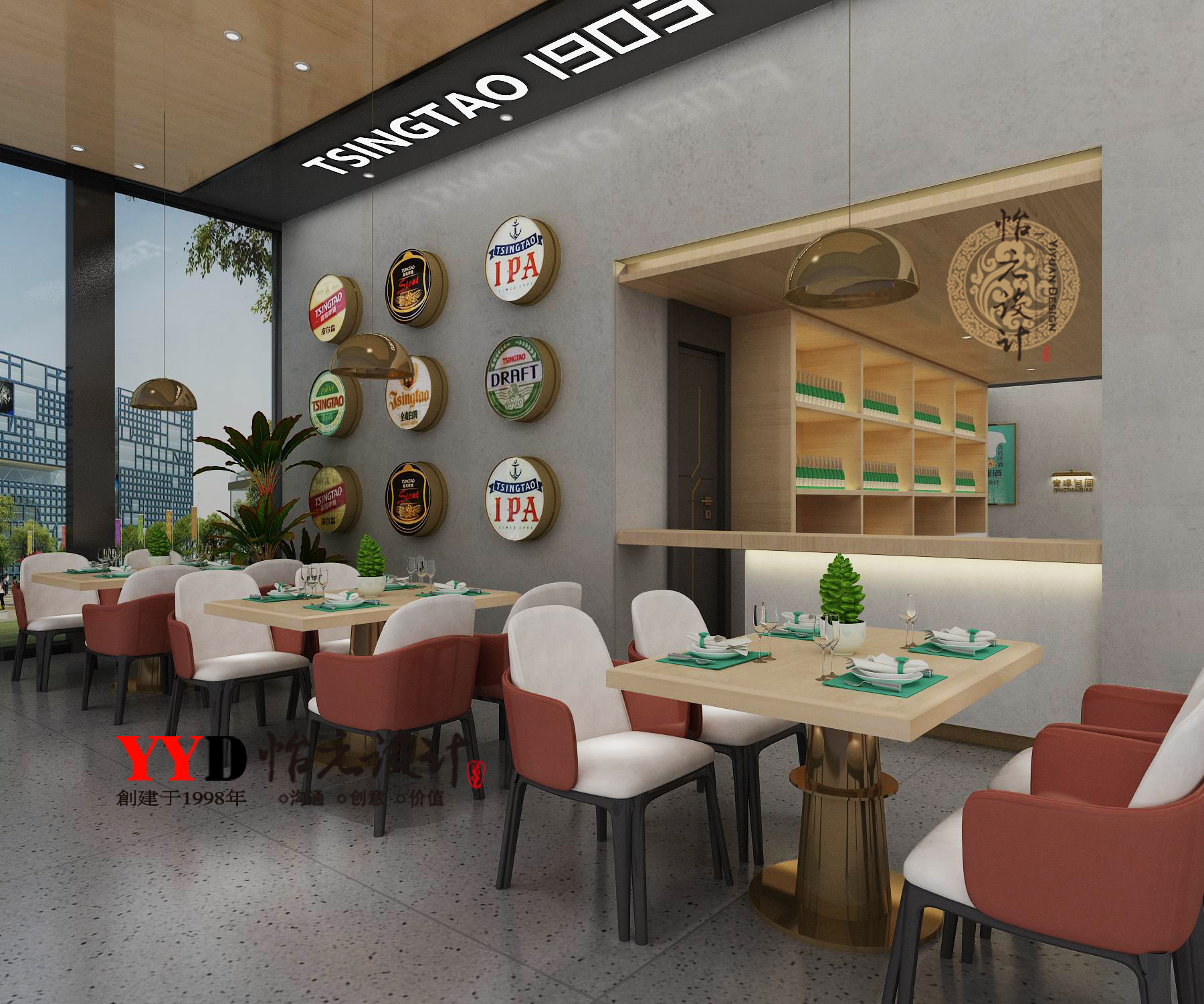 1903 啤酒餐吧设计-11