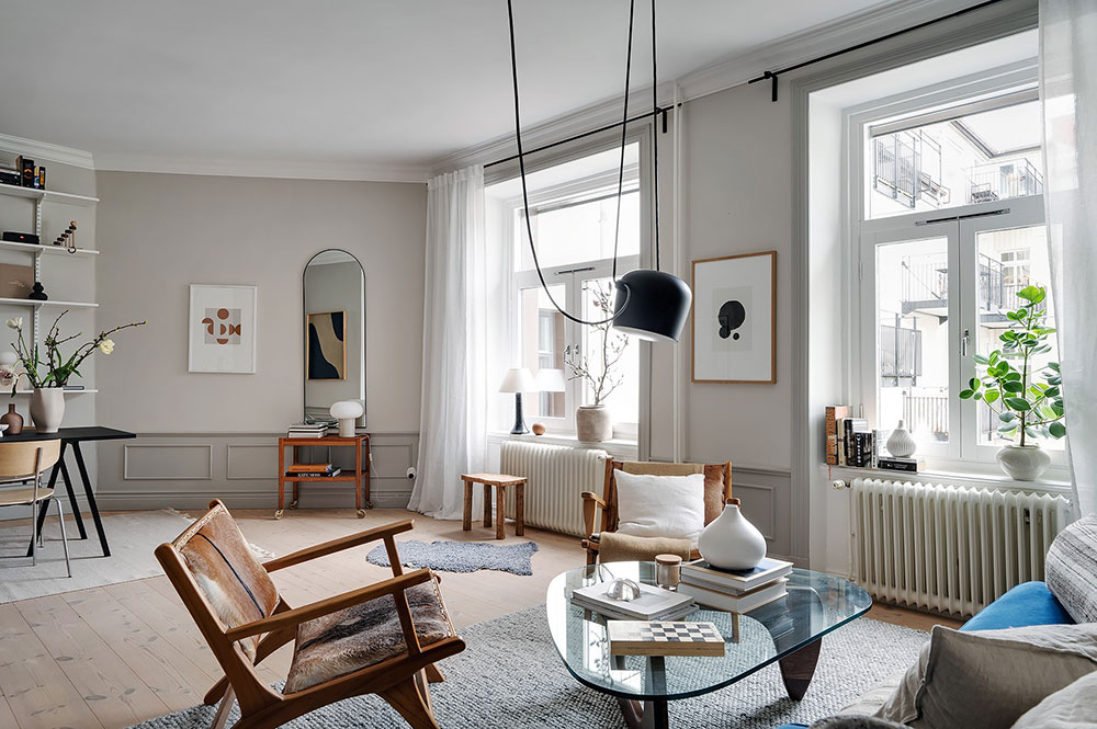 瑞典 69 平米非标准空间公寓设计-5