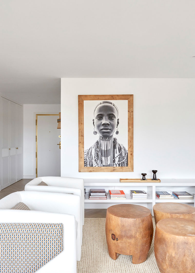 马德里 90 平米白色公寓,玻璃 partition 分隔空间,明亮有趣-2