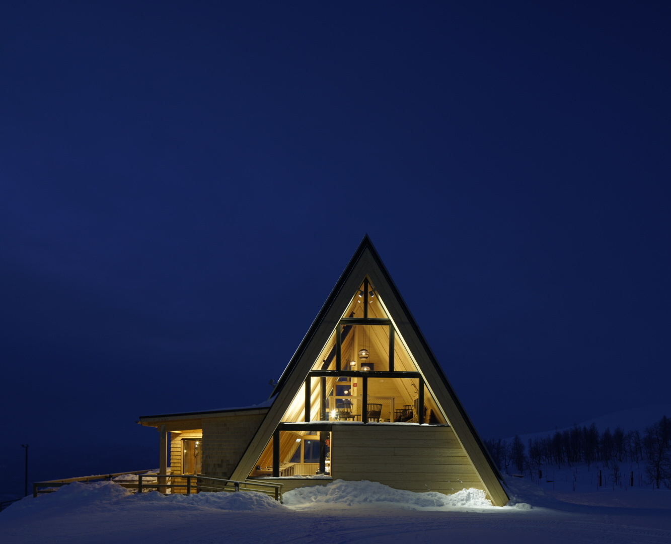 雪山木屋餐厅，瑞典 / Murman Arkitekter-49