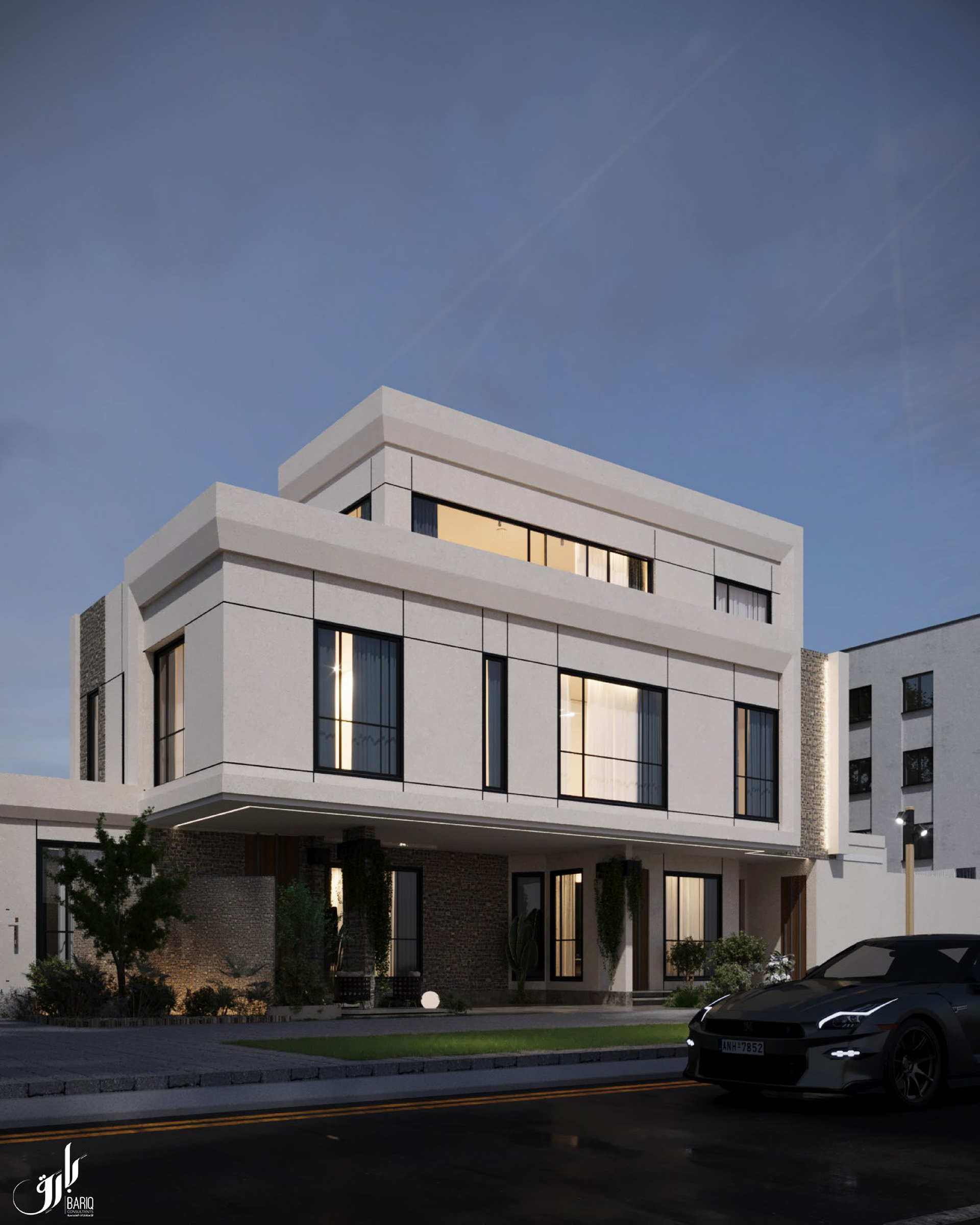KSA 别墅项目外观施工图丨Bariq Consultants-12