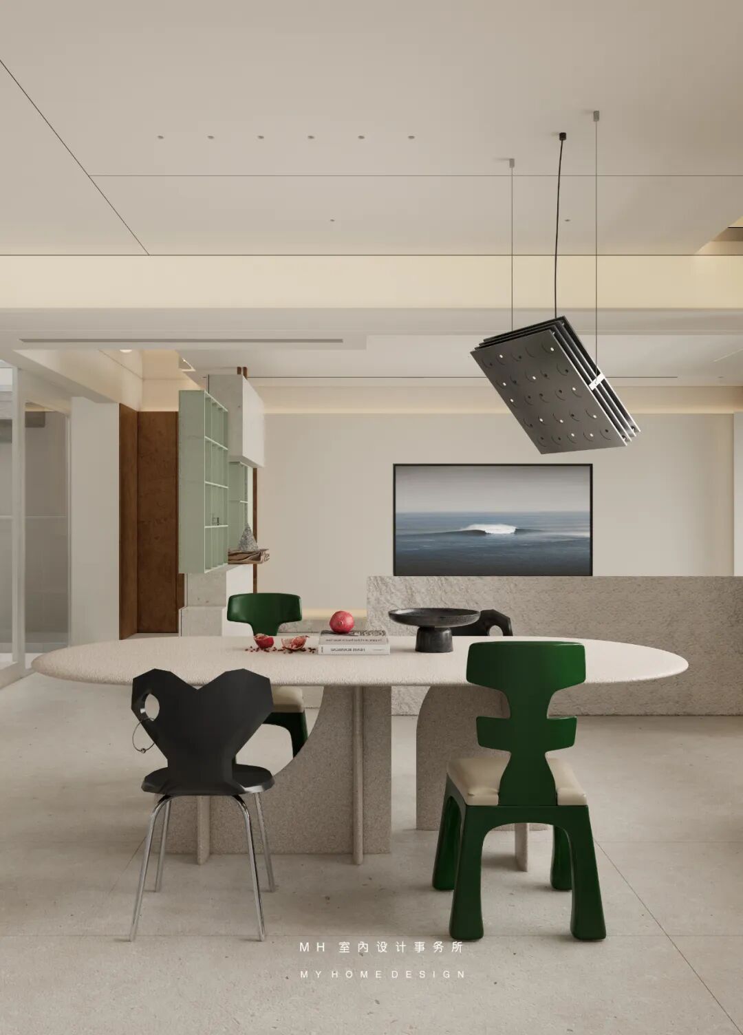 【首发】MH设计新作：自由·归属▏当代豪宅的极简艺术，让生活更有腔调-78