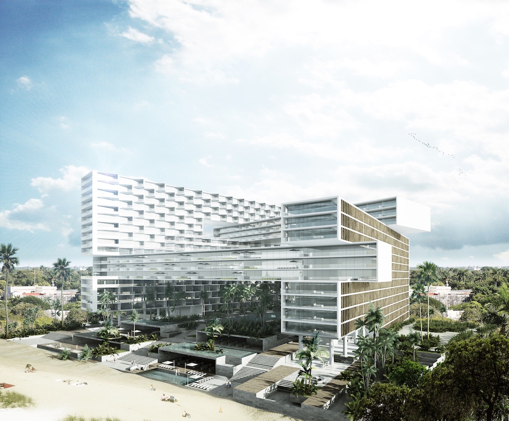 坎昆酒店区,乌舒亚将面向天国加勒比海建造-9