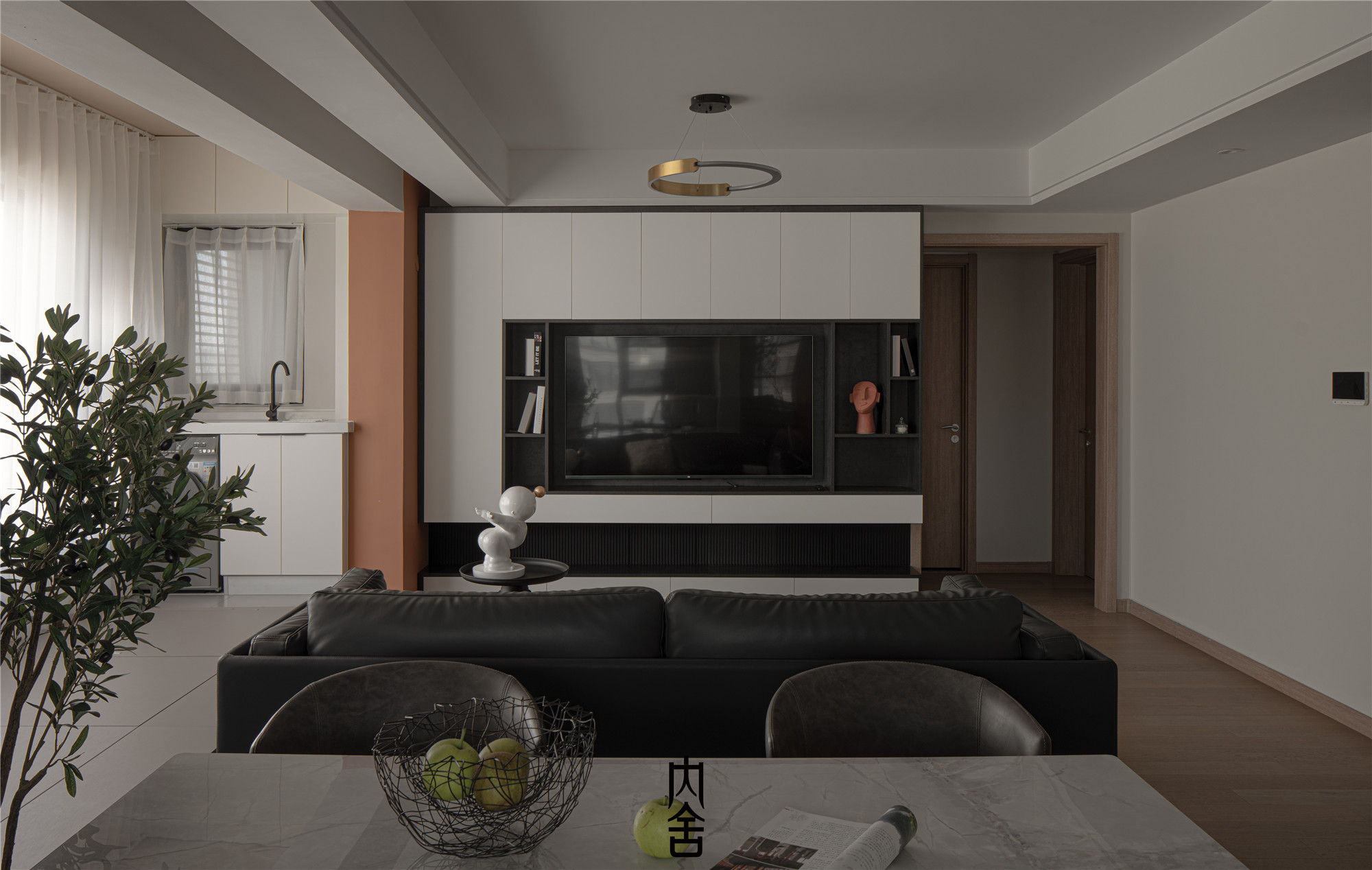 黑白灰简约住宅丨内舍软装陈书萧-14