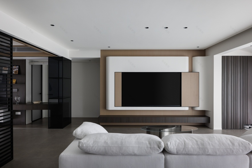 《谧径漫步》成都 137㎡现代极简设计丨中国成都丨宏福樘设计-2