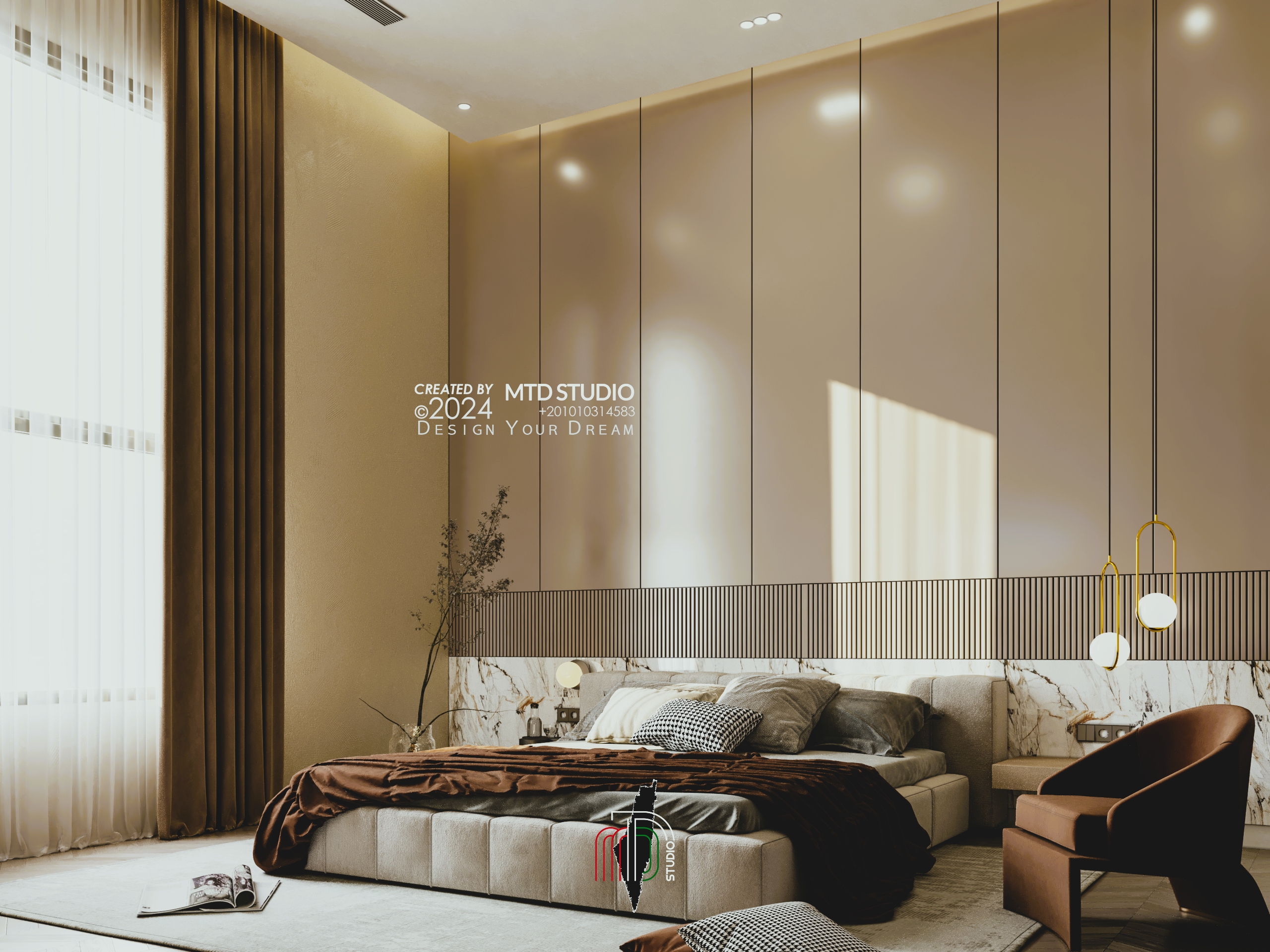 Guest Bedroom KWT 室内设计丨MTD Studio-4