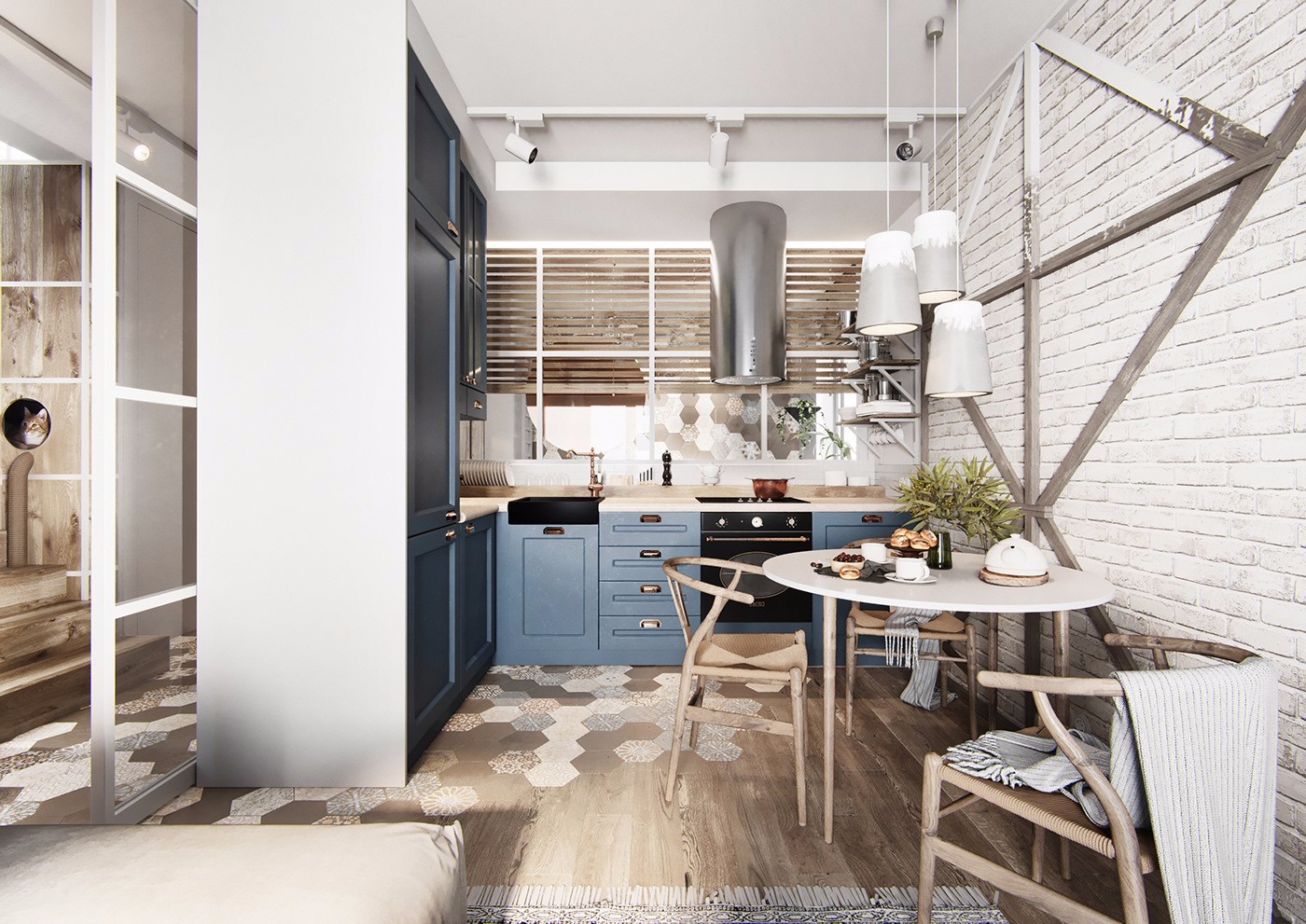 乌克兰基辅北欧风联排别墅设计-6