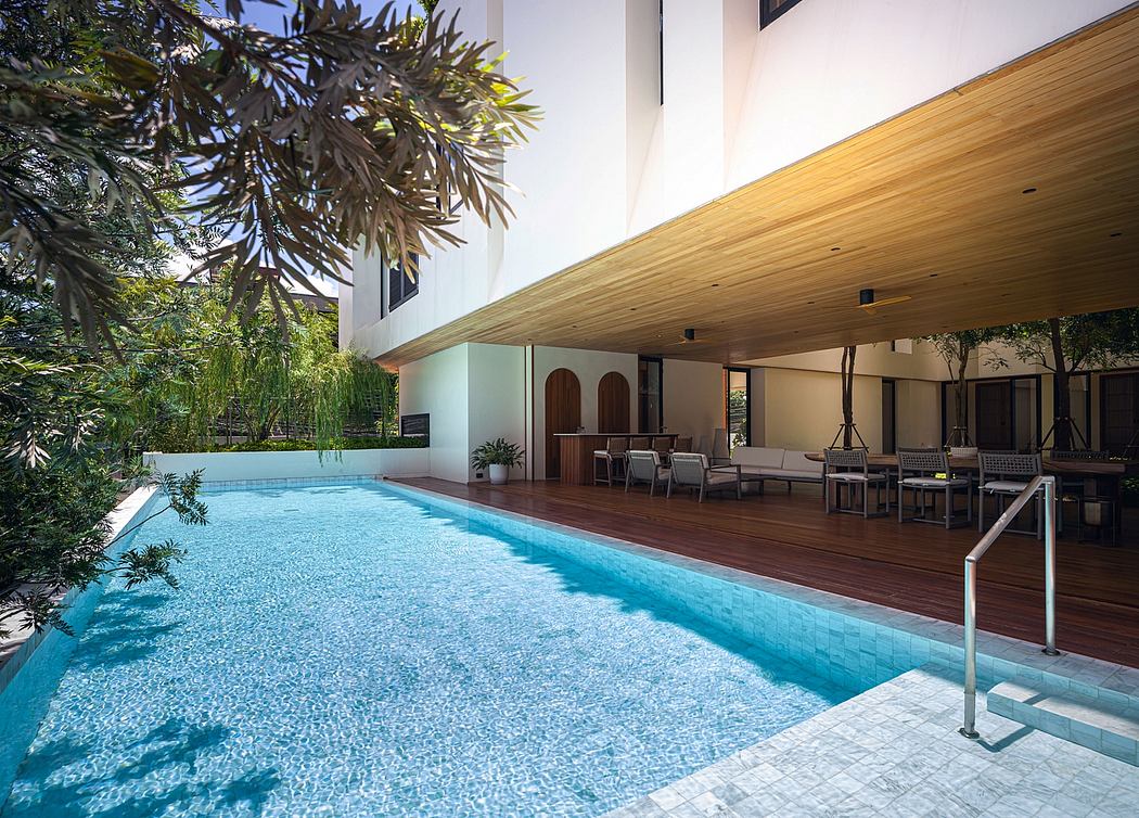 庭院内的对话丨泰国曼谷丨Black Pencils Studio-13