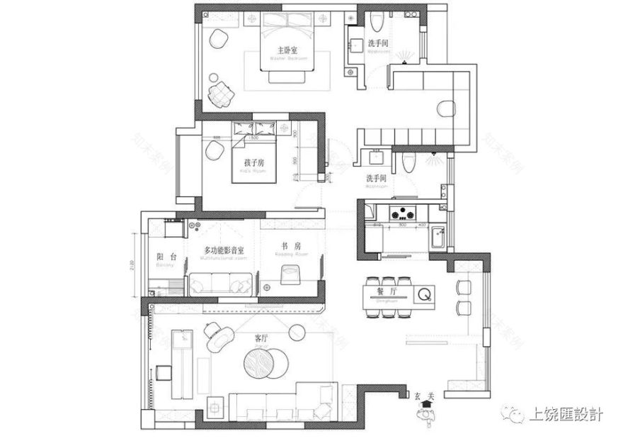 奶油风尚 · 王新涛 135㎡平层空间设计丨中国上饶丨博洛尼全屋定制-41