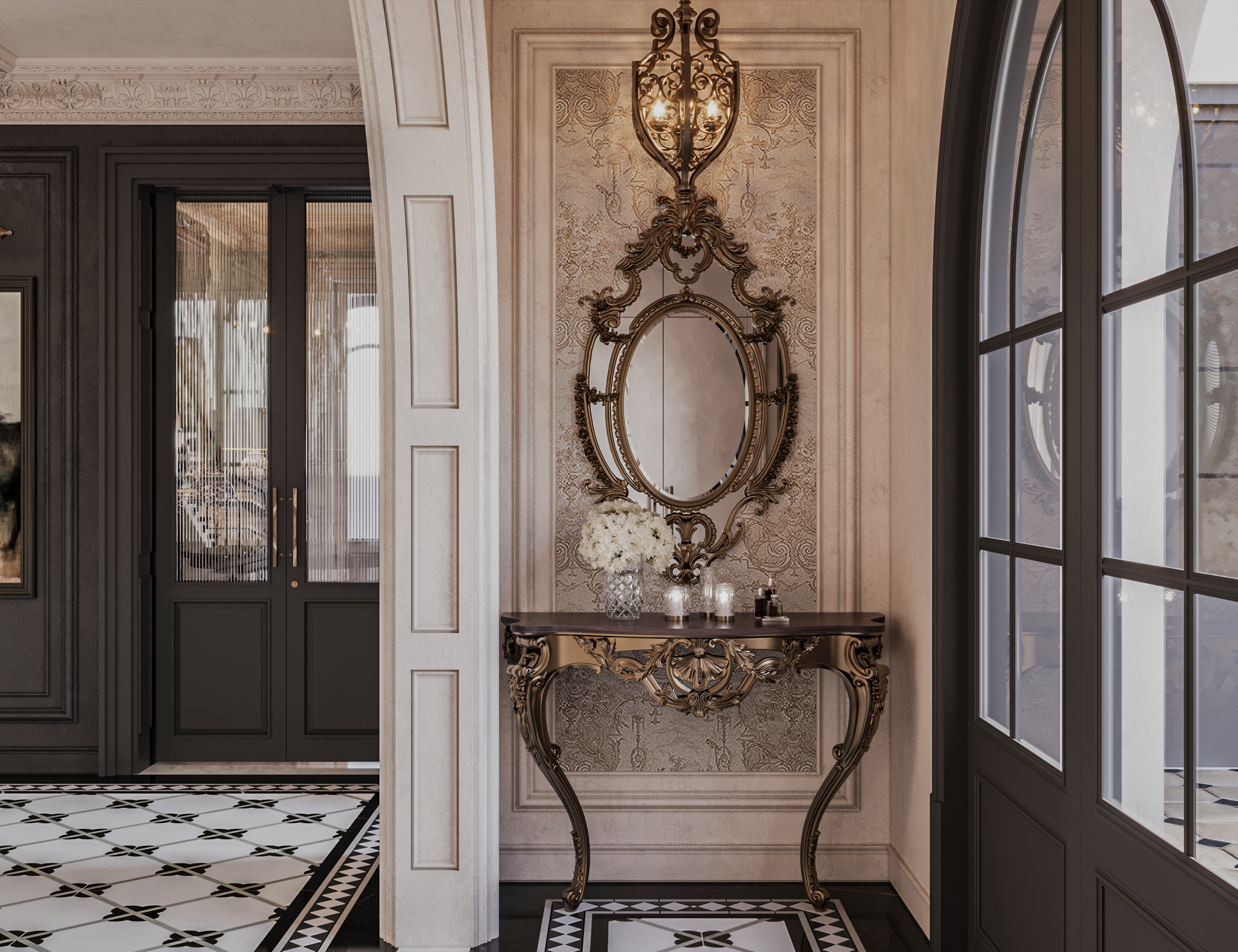 复古法式别墅设计丨沙特阿拉伯-9