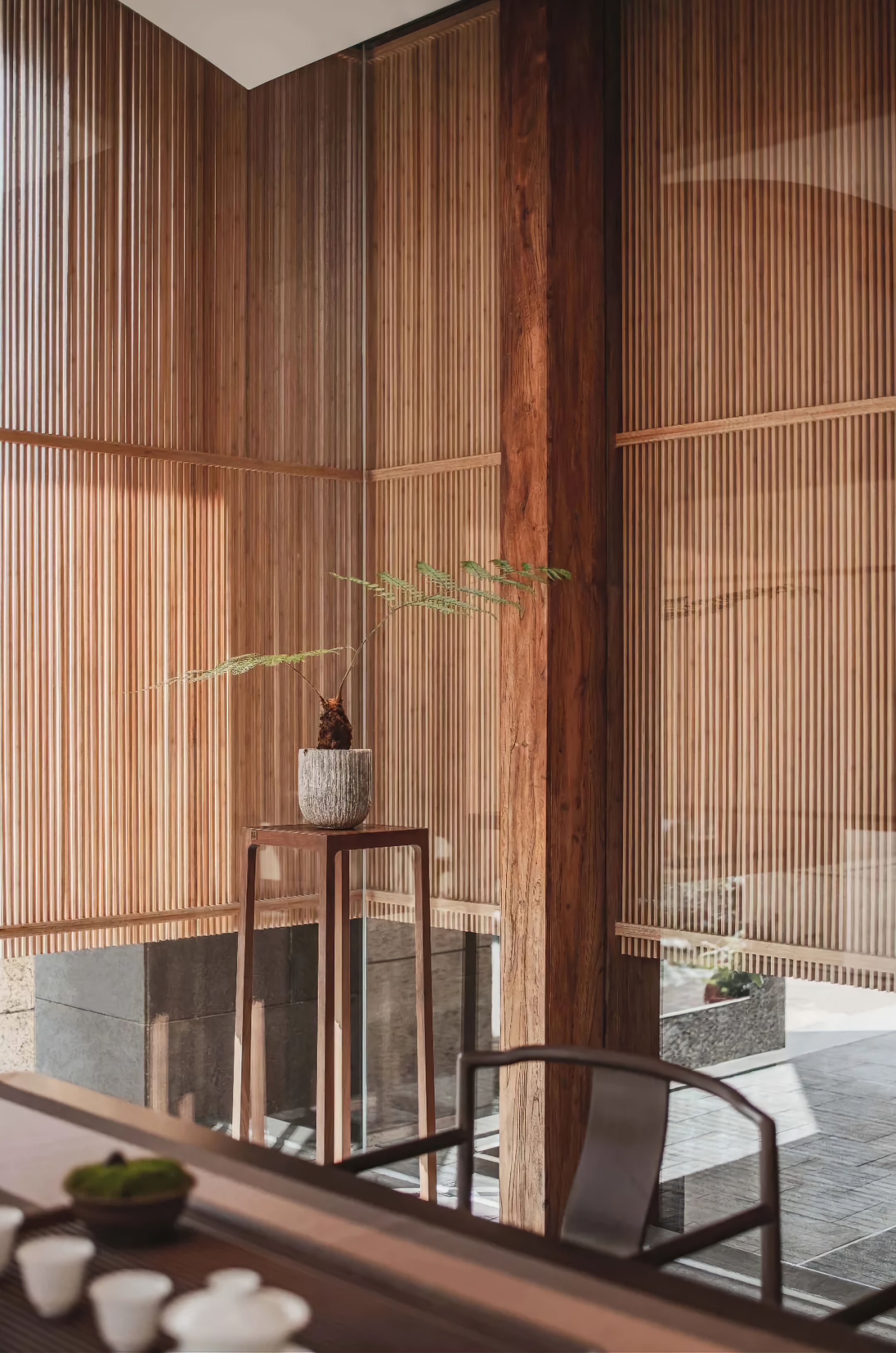 雨林古树茶茶室丨中国台州丨JWD 王韦航室内设计-39