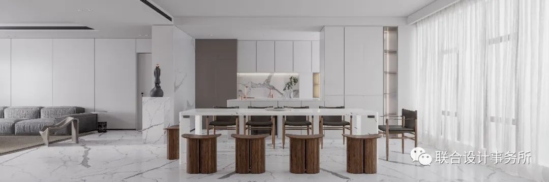 黑白灰的极简艺术空间-3