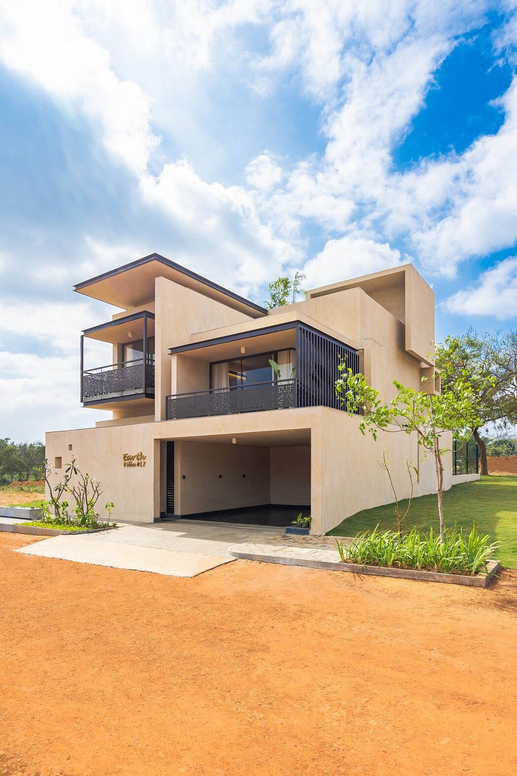 可持续地球别墅丨印度丨Svamitva 建筑工作室-2