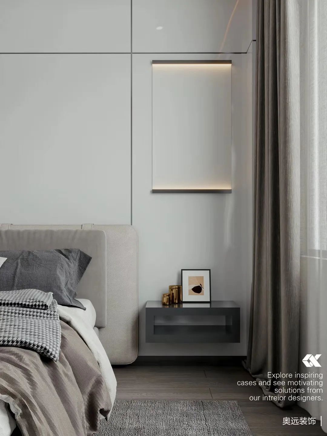 现代简约四季美庐,黑白灰纯空间演绎自然与家-39