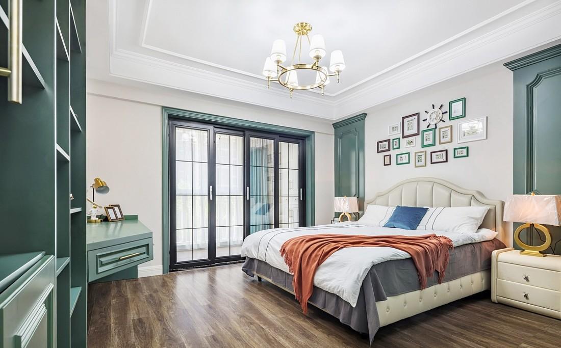 云端点墨设计丨公寓丨鎏砂 - 美式混搭风格餐厅与卧室设计-27