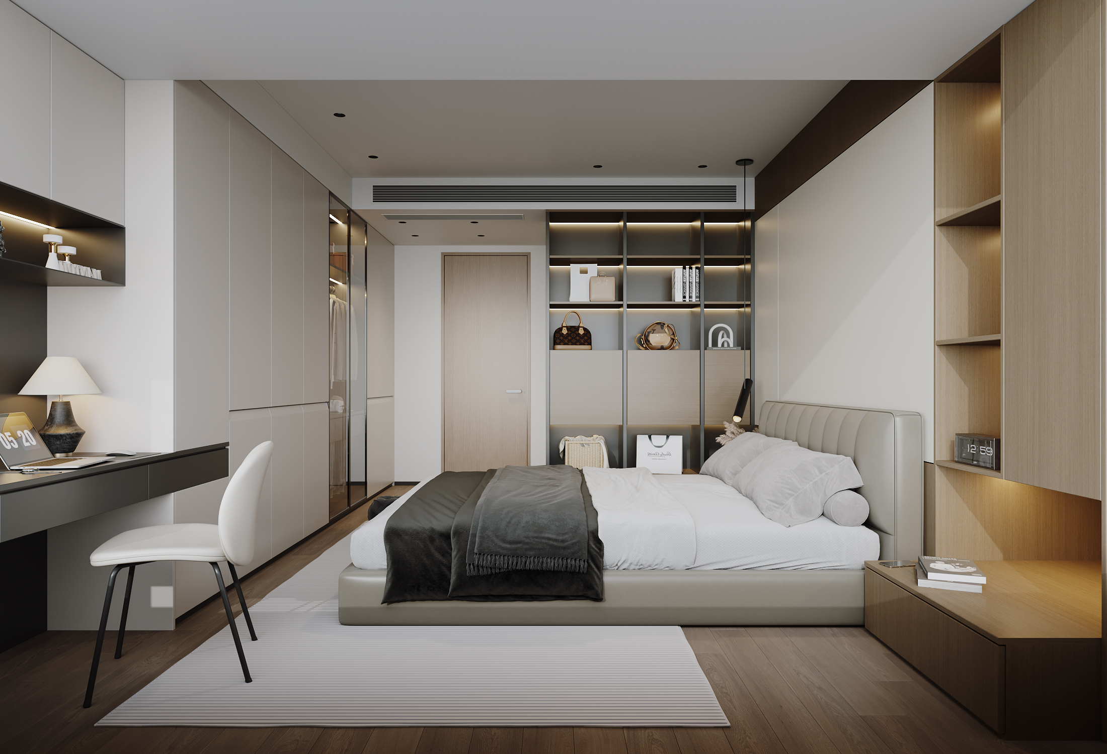 克制的线条,温柔的质感 现代私宅全案设计-14