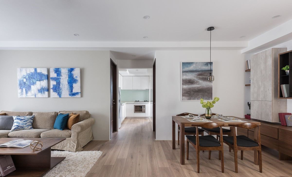 115m²三室单身宅  知域设计-9