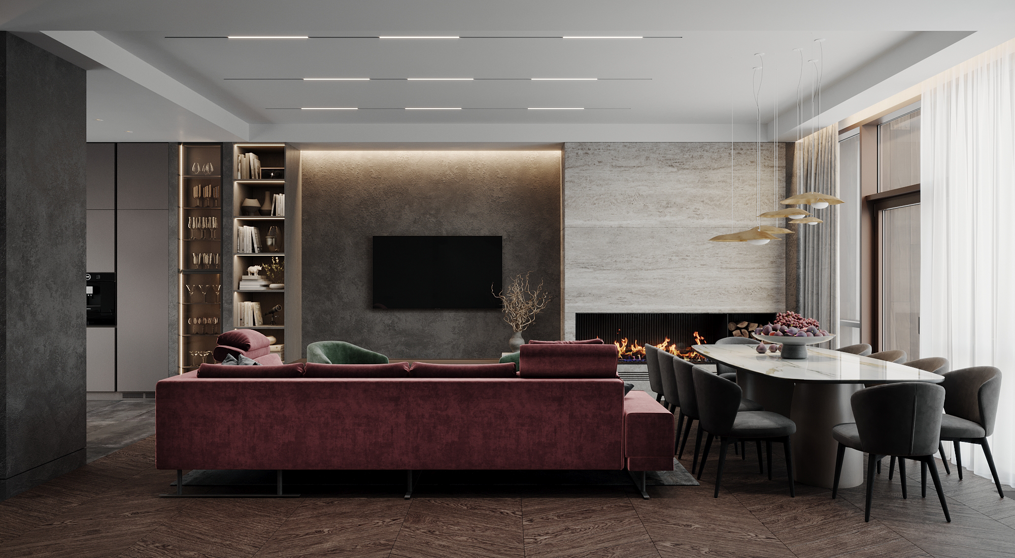 深圳私宅丨三层家庭联排,别墅设计丨中国深圳-12