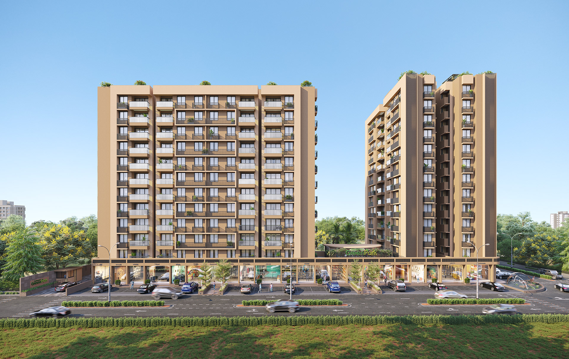 班萨里绿色公园丨SPACEDESIGN 3DSTUDIO-0