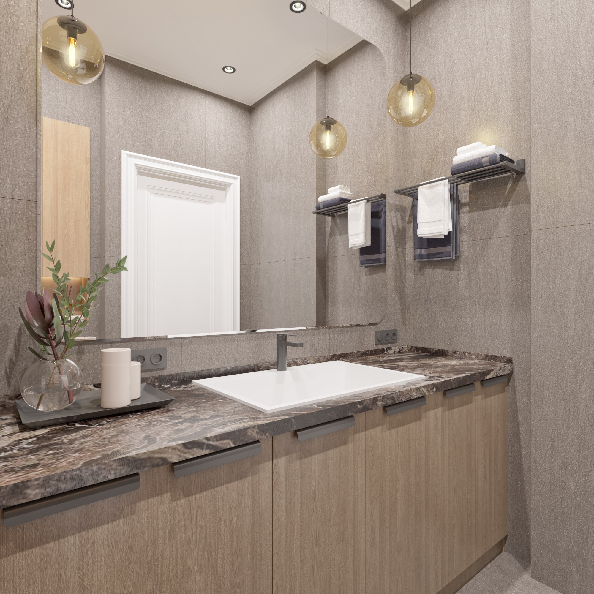 DESIGN APARTMENT 64m2. Garden's Residence.Tashkent City-35