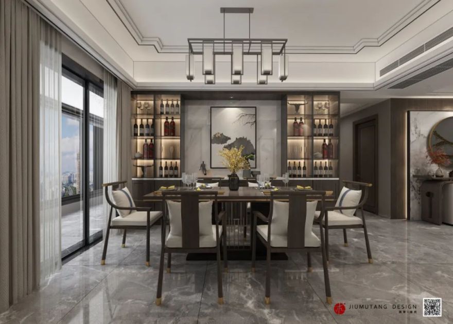 金域澜岸二期新中式设计丨中国潮州丨潮州市玖木堂装饰设计有限公司-17