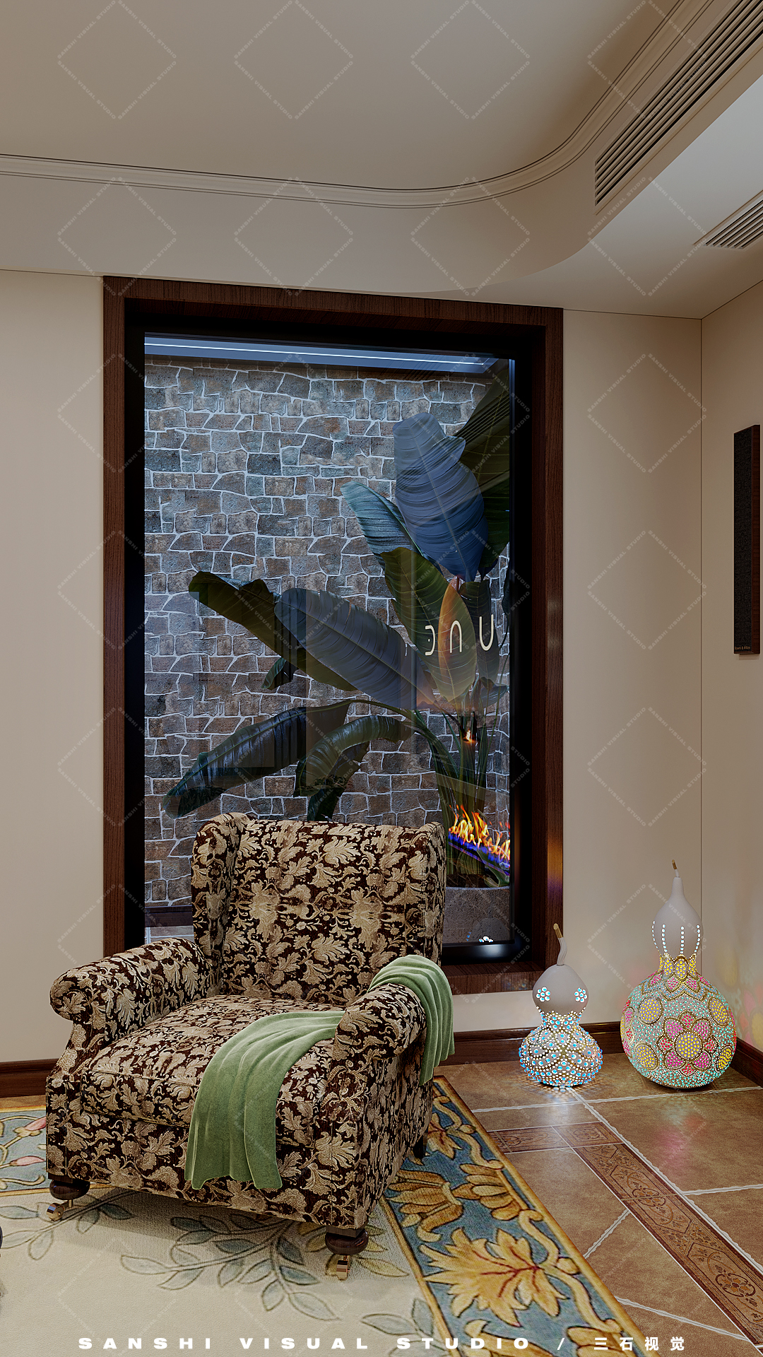 复古美式别墅-40