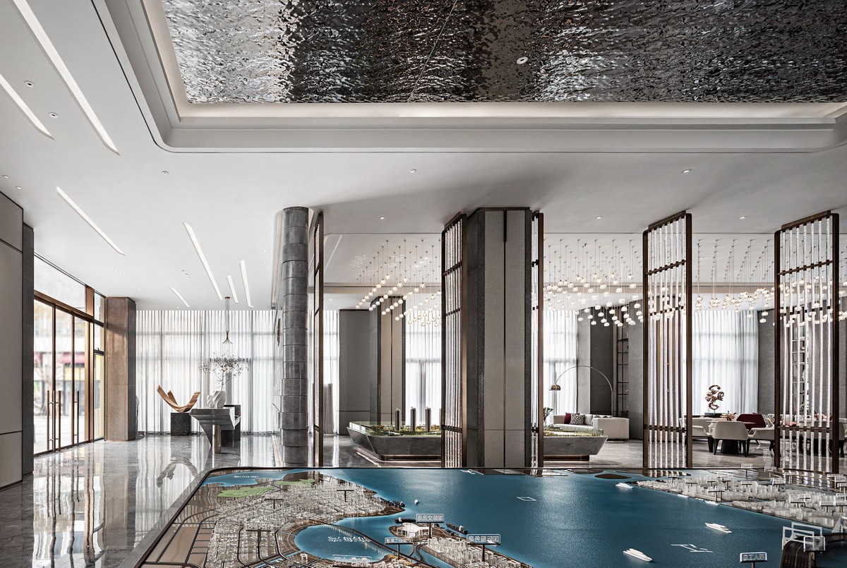 湾区之眼,时代律动——中山万科西湾汇销售中心室内设计-5