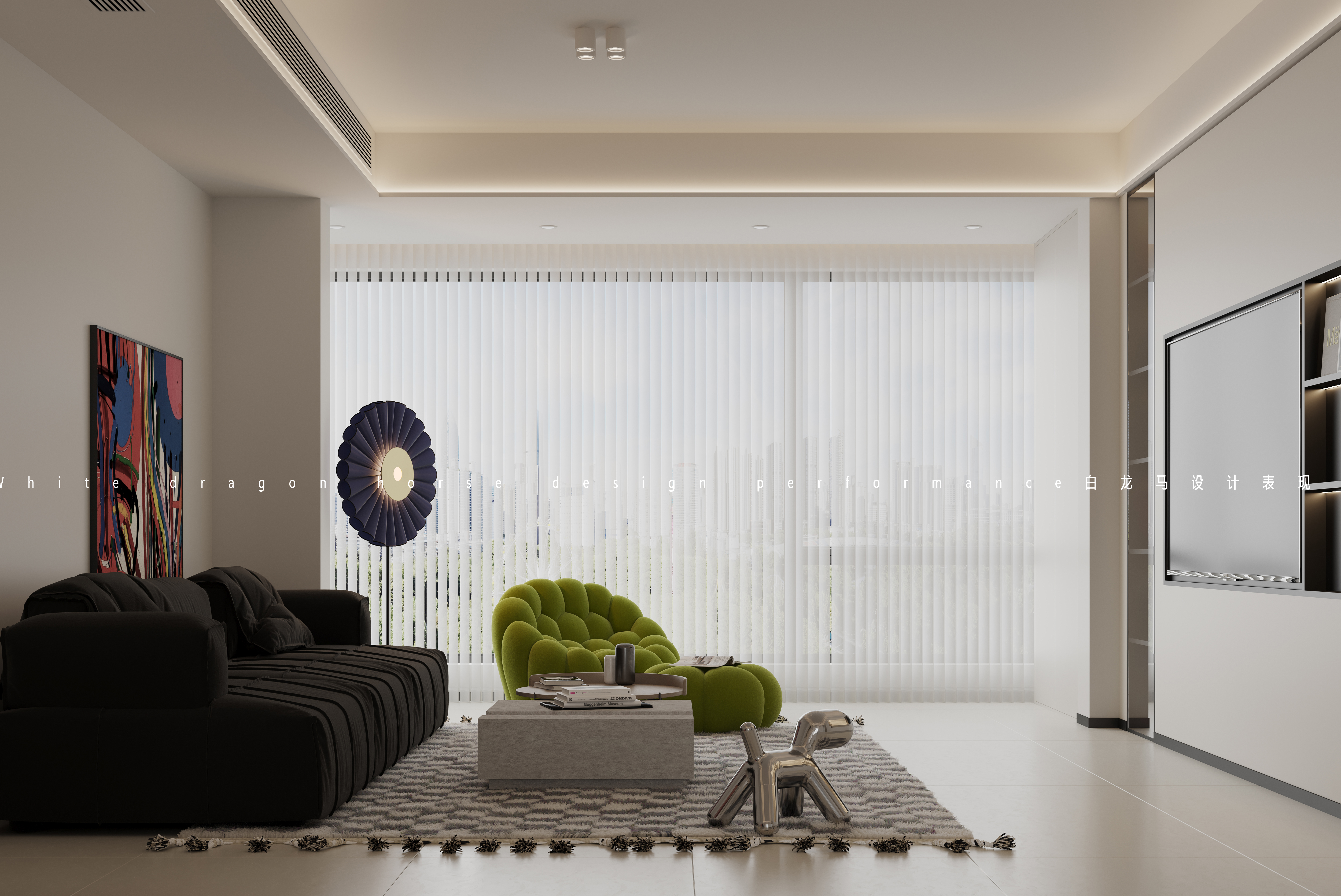 现代全屋——白龙马效果图-8