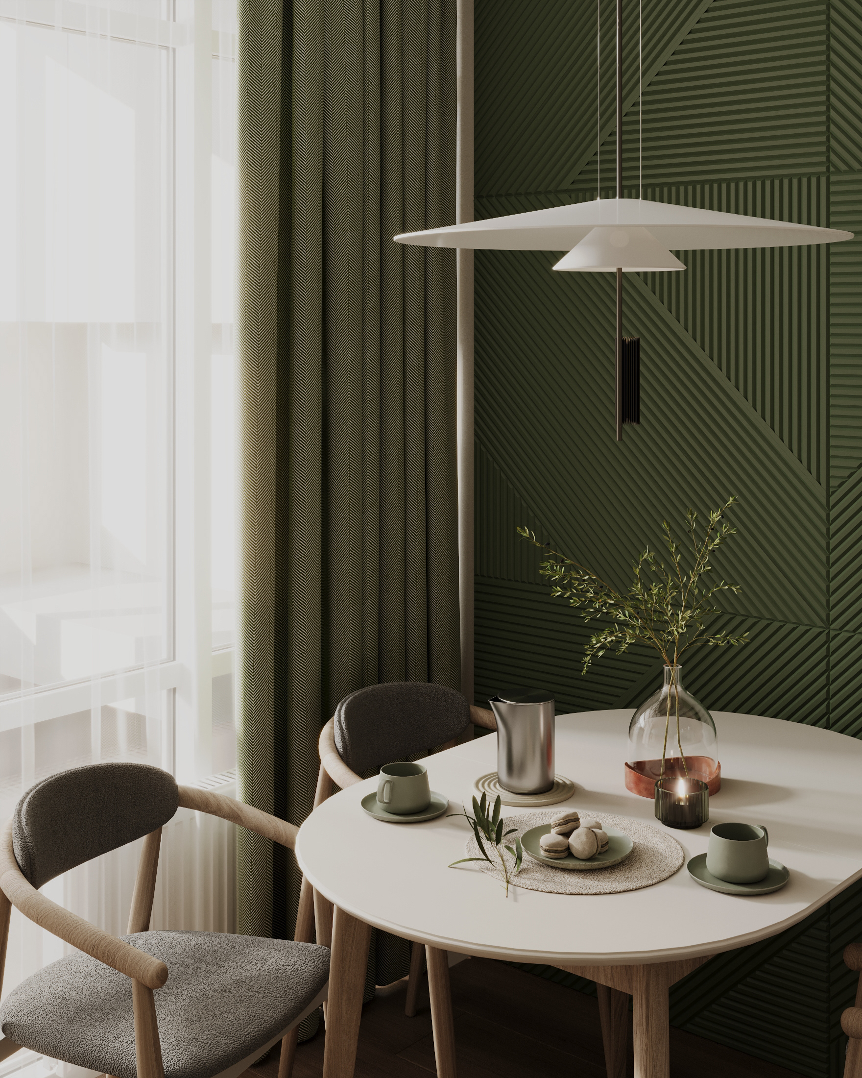 Kitchen-living room I Warm Contemporary-21