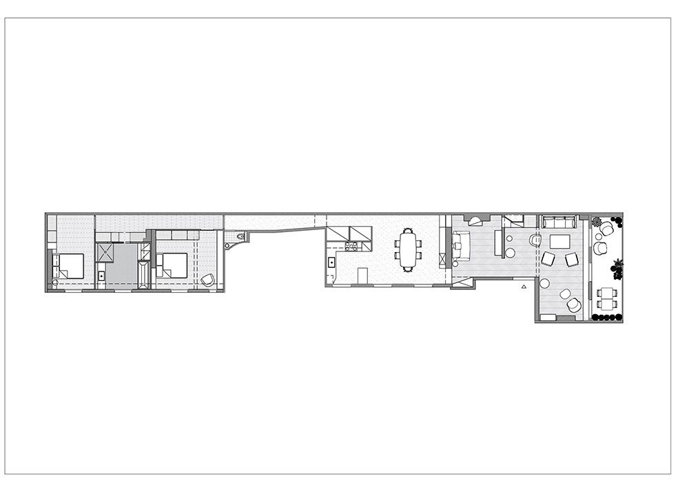 巴黎白色公寓 | 明亮装饰与绿色厨房的巧妙融合-20