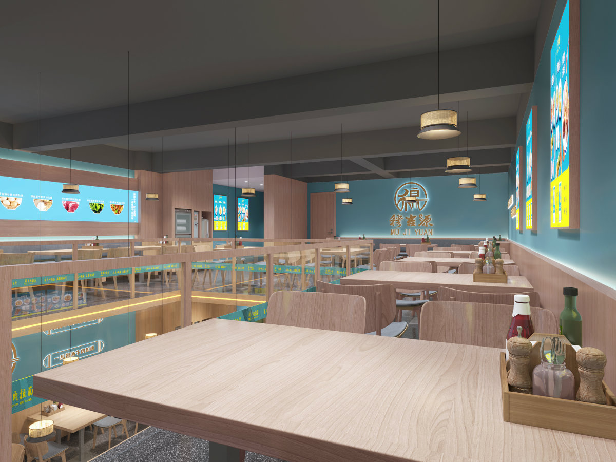 穆吉源牛骨浓汤拉面快餐店设计丨中国山东丨佩伶餐饮空间设计-11