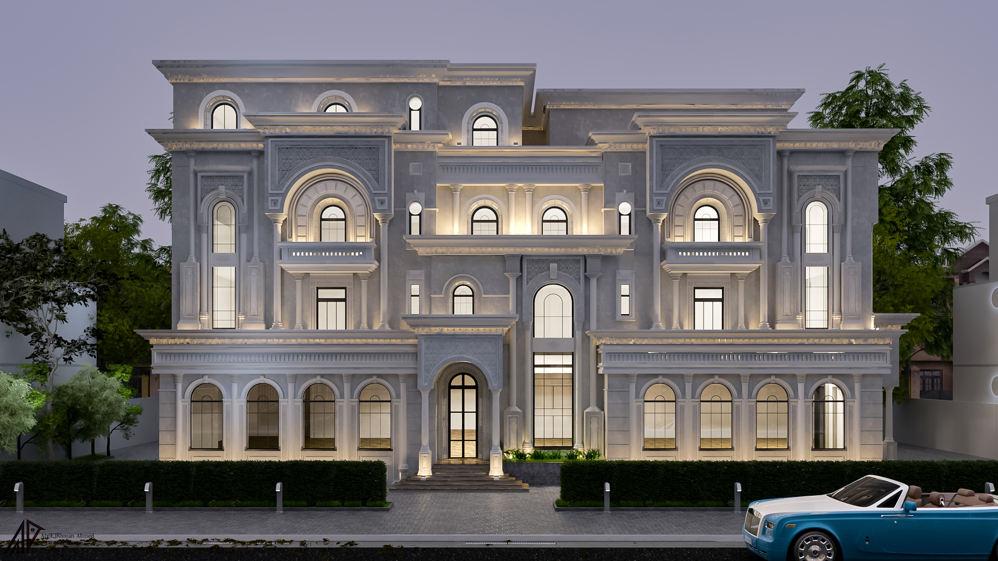 Classic palace exterior design-10