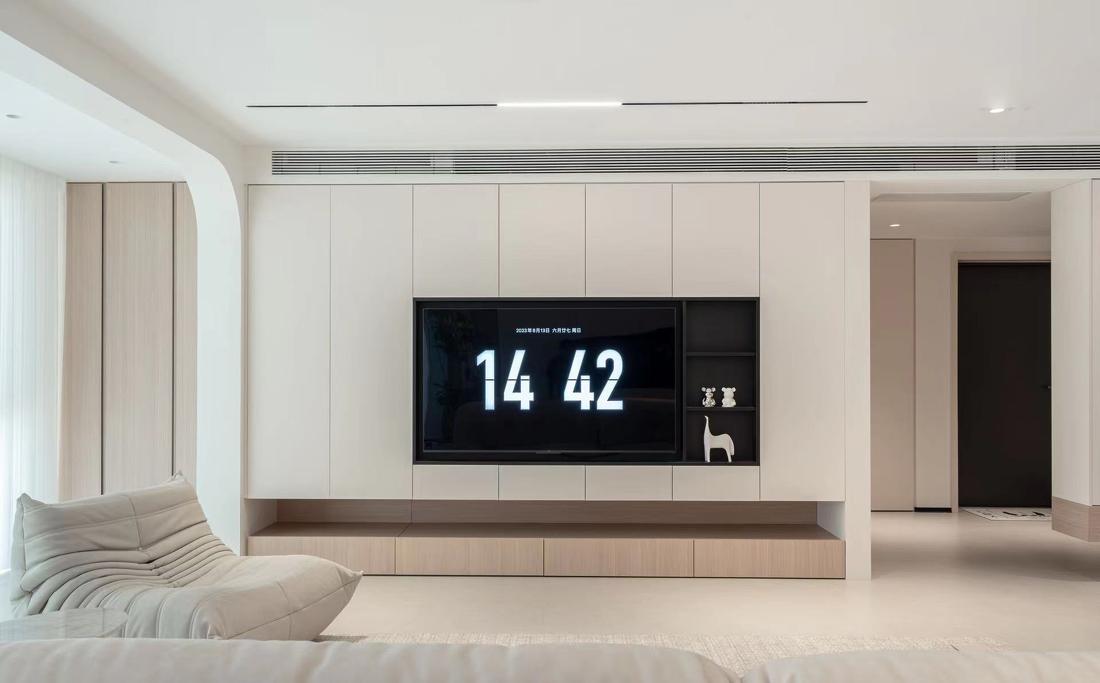 苏州绿地半岛极简奶油风丨中国苏州丨域空间设计-13