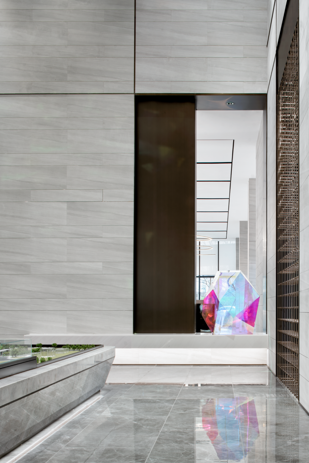 炫彩玻璃+米灰色调，流动的空间灵魂 | 元禾大千-18