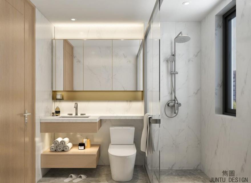 现代中式家居,拆墙扩容空间,原木与玻璃的通透之美-33