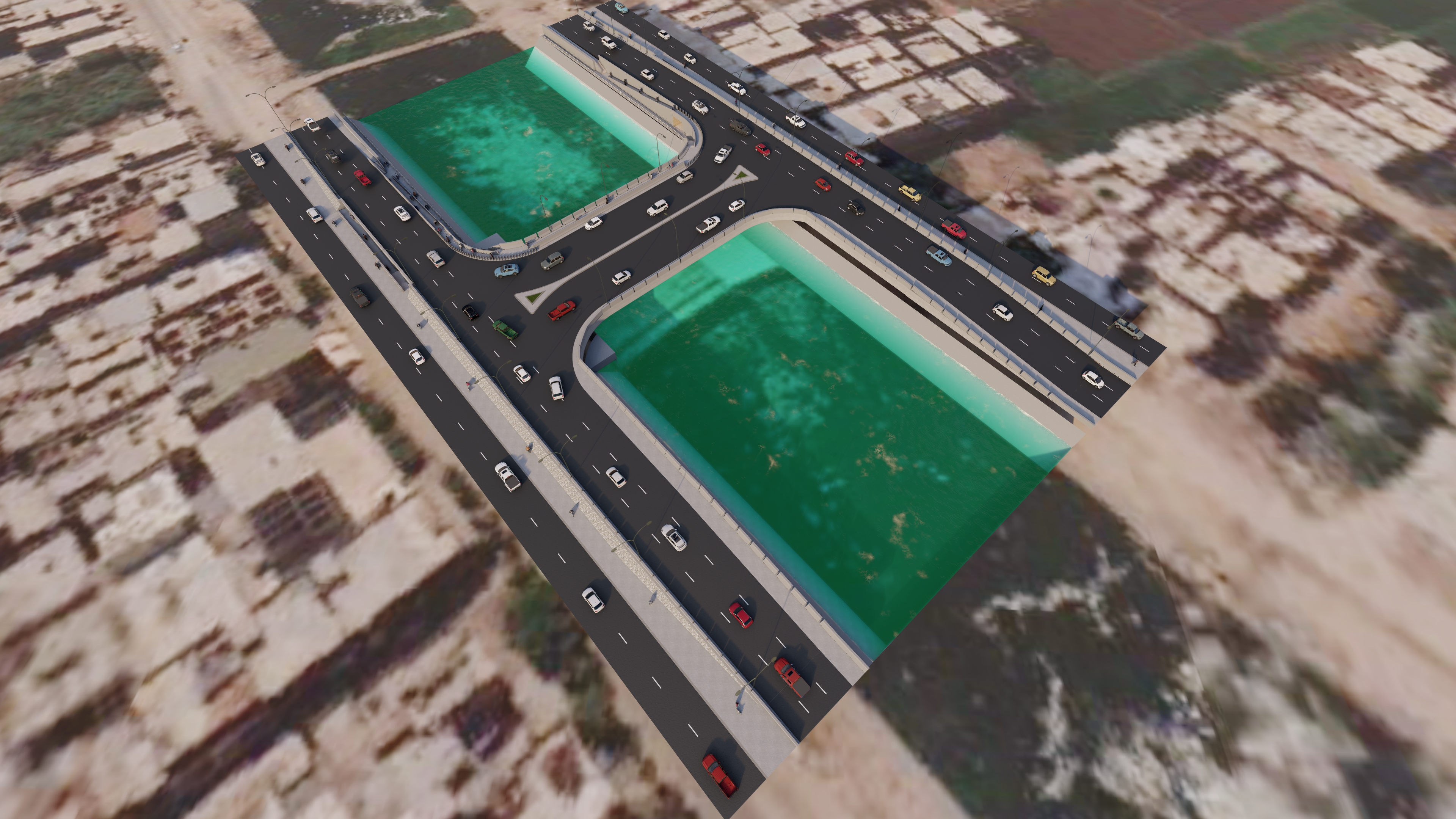 Underground Pathway with Bridge-2